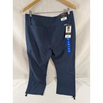 Eddie Bauer  Adventurer Stretch Ripstop Crop Blue Pants Womens Sz 10 NWT Photo 2