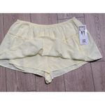 Vanilla Star Jeans Vanilla Star Linen Blend Skort 1X Yellow Ruffle Tiered Shorts Skirt Plus Size Photo 1