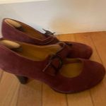 Vintage red suede Sofft Maryjane pumps Size 8.5 Photo 3