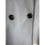 St.John Dusty Blue Wool Notched Lapel Double Breasted Pea Coat size 10 Photo 2