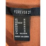 Forever 21  Medium Brown Vegan Leather Corset Crop Shirt Photo 3