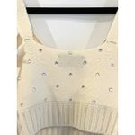 Zadig & Voltaire Bettina Crystal Cashmere Top in Ecru XS Photo 10