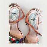 Fendi  Rainbow Pyramid Stud Block Heel Sandals 37.5‎ Photo 2