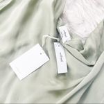 Aritzia  Women's Wilfred Canto Slip Cowl Neckline Dress in Sage Green‎ Size Large Photo 4