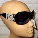 DG Black Sunglasses with Glitter lettering SILVER Photo 3