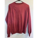 VTG Healthknit Flowers Floral Collar Grandma Burgundy‎ Sweatshirt Womens L Red Size L Photo 3