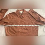 Rockies Maroon Brown Geo Print Pearl Snap Long Sleeve Western Shirt Womens XL Photo 9