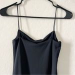 ZARA  Sleek Black Cowl Neck Maxi Dress Photo 4