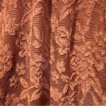 Deletta Anthropologie Rust Amana Burnout Sheer Smocked Mock Neck Top size small Photo 4