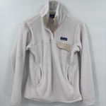Patagonia  Women's Re-Tool Snap-T® Pullover White S Fleece Teddy‎ Sherpa Granola Photo 0