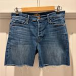 MOTHER Denim MOTHER The Vagabond Cuff Distressed Denim Shorts Size 25 Photo 2