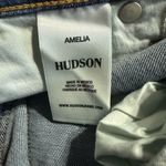 Hudson Jeans Hudson Amelia Mid-Rise Denim Blue Jean Knee Shorts in Winelight New Photo 4