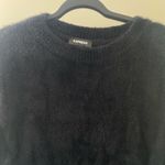 EXPRESS - Fuzzy Knit Crewneck Sweater in Black - Size S Photo 2
