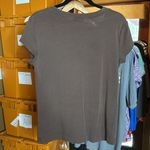 Chico's Chico’s Cap Sleeve V Neck Chocolate Brown Tee Shirt Size Medium (1) Photo 5