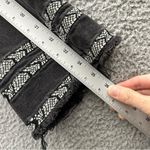 Driftwood  Colette Straight Leg Crop Jeans Black Embroidered Boho Women's 30 x 25 Photo 13