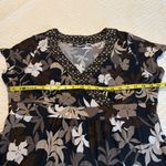 Croft & Barrow  Floral Maxi Long Dress Faux Wrap Style Size XL Belted Office Photo 10