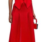 Roland Mouret Tolima Ruffled Hammered Silk Photo 0