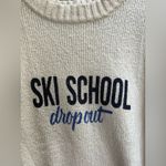 Aerie  Ski School Dropout Sweater Cream Medium Photo 5