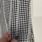 Calvin Klein  WOMENS BLACK WHITE GINGHAM TIE FRONT DRESS 8 Photo 4