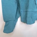 Athleta  Blue Balance Waffle Hoodie Sweatshirt Size L NWT Photo 6
