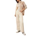 Wrangler  Worldwide 661 Mid-rise Wide-Leg Jeans Size 26 Cream Hemp & Cotton Photo 15