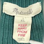 Madewell Women's Size XL Green Long Sleeve Round Neck Adjustable Waist Sweater Photo 1