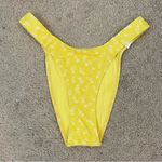 House Of CB Mariposa Womens Yellow & White Floral Print Bikini Bottom Size XS Photo 5