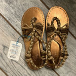 Vines Originals Gold Sandals Size 7 Photo 0