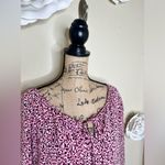 Laundry by Shelli Segal NTM: Pink, Black & White Peasant Blouse Sz L Photo 7