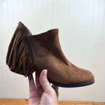 Faded Glory  Fringe Brown Faux Suede Ankle Booties Shoes size 6 Southwestern Photo 7