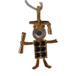 Birthstone Brats Grad Brat Jet Charm Genuine Austrian Crystal Pendant Graduation Gold Photo 1
