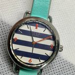 Keep collective watch silver tone 27mm quartz analog green band running Photo 2