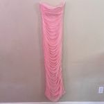 House Of CB “Sofia” Fairy Pink Mesh Maxi Dress strapless NWOT like fornarina XL Photo 5
