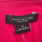 Ann Taylor NWT The Crop Bright Pink Mid Rise Cropped Pants Size 4 Photo 7