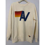 Aviator Nation Butter Yellow Logo Sweatshirt And Sweatpant Set Women’s Medium Photo 2