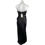 Meshki NEW Darcie Women's Black Strapless Satin Lace Maxi Bodycon Dress Size S Photo 2