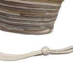 Vintage Sharif Bucket Bag Made in USA Striped Metallic Leather Shoulder Bag Multiple Size none Photo 4