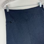 Betabrand  Work It Skort Navy Blue Pinstripe A-Line Skirt Sz Small Casual Career Photo 5