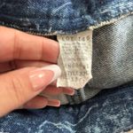 Vintage 80s Gazoz Denim Skirt Size 28 Acid Wash Zipper Pockets Belt Loops Blue Photo 7