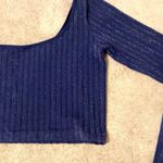 Papaya One Sleeve Dark Blue Sparkly Shirt Photo 2