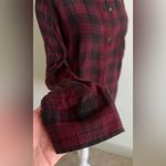 Isabel Marant  Red and Black 100% cotton Checkered Button Down Shirt Photo 3