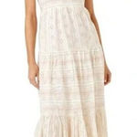 l*space L* Santorini Maxi Dress Size XL Falling For You Eyelet Boho Beach Resort Photo 0