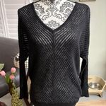 Jennifer Lopez Size XS Black V Neck Sweater Photo 0