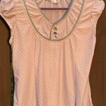 Y2K cute lightweight polka dot print sleeping shirt Multi Photo 4