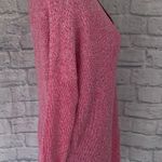EXPRESS new with tags batwing plunging vneck knit sweater marble pink white M Photo 5