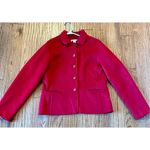 Pendleton  100% Merino Wool red blazer jacket small Photo 1