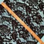 Wrap scarf floral pattern sheer black scalloped edges 20” X 58” long NEW Photo 5