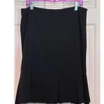 AB Studio  Women's Black Pleated Skirt‎ Zips on the Side Size 10 23 1/2" Long Photo 0
