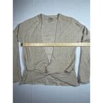 DYI  Beige Ribbed Wrap Cardigan‎ Long Sleeve Lightweight Sweater Size XS/S Photo 2