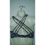 Victoria's Secret Victoria Secret Sports Bra Small Black And White Geometric Pattern Cris Cross Photo 2